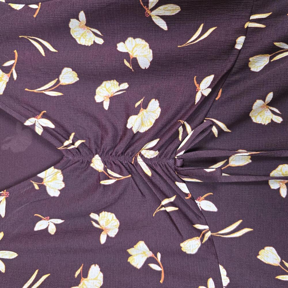 LC Lauren Conrad Floral Drawstring Fit & Flare Dress - Medium - Picture 5 of 9